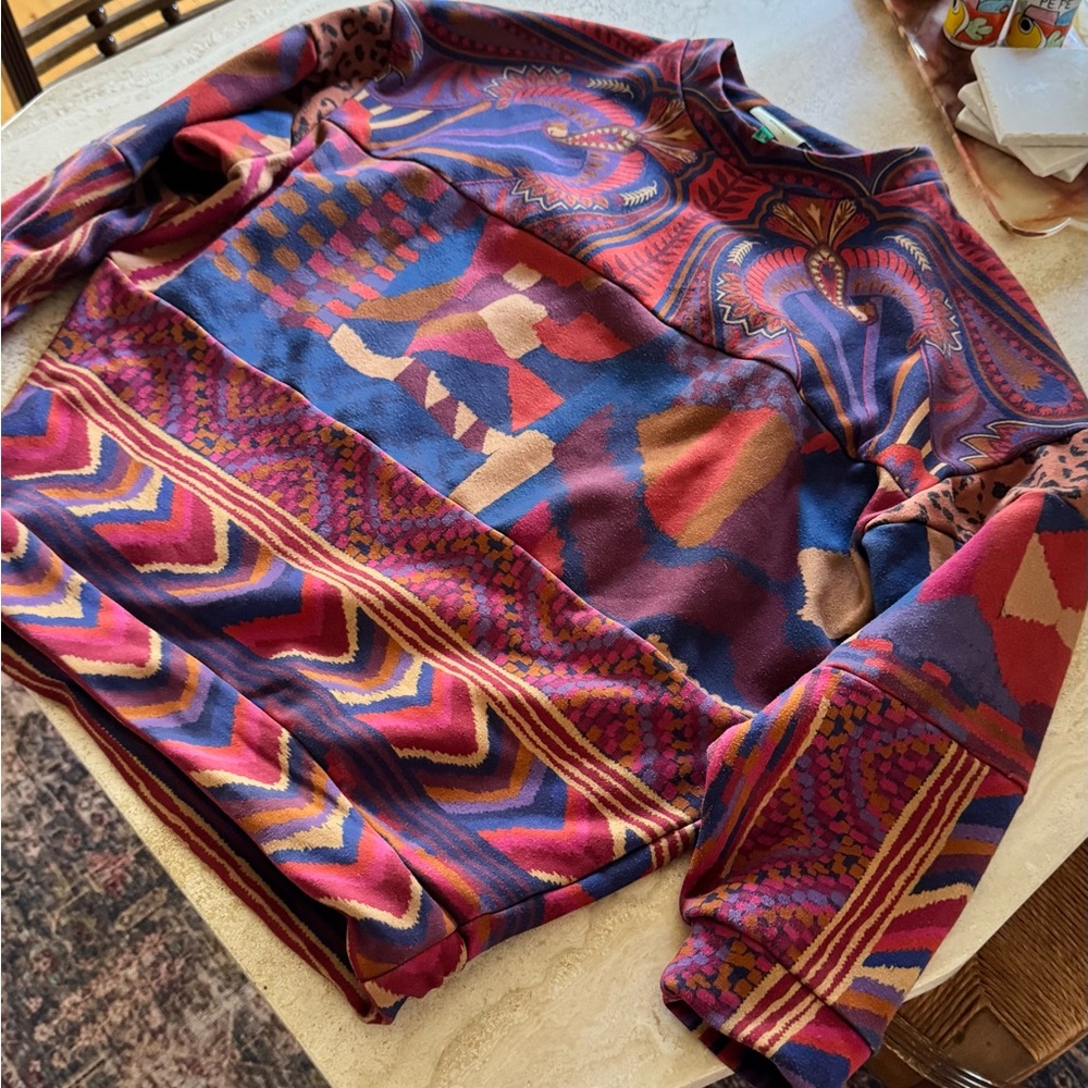 FARM Rio Multicolor Abstract Patterned Sweater - Picture 10 of 10